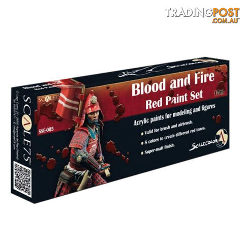 Scale 75 Scalecolor Blood and Fire Red Paint Set - Scale75 - Tabletop Miniatures GTIN/EAN/UPC: 8412548213163