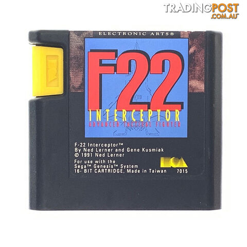 F-22 Interceptor (Boxed) [Pre-Owned]  (Mega Drive) - SEGA - Retro Mega Drive Software - photo 2 of 3