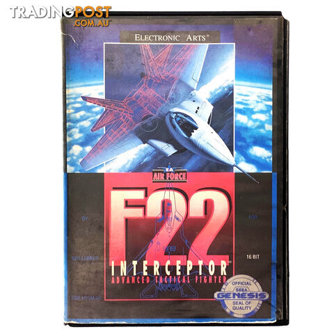 F-22 Interceptor (Boxed) [Pre-Owned]  (Mega Drive) - SEGA - Retro Mega Drive Software