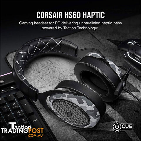 Corsair HS60 HAPTIC Stereo Gaming Headset with Haptic Bass - CORSAIR - Headset GTIN/EAN/UPC: 840006618911 - photo 5 of 6
