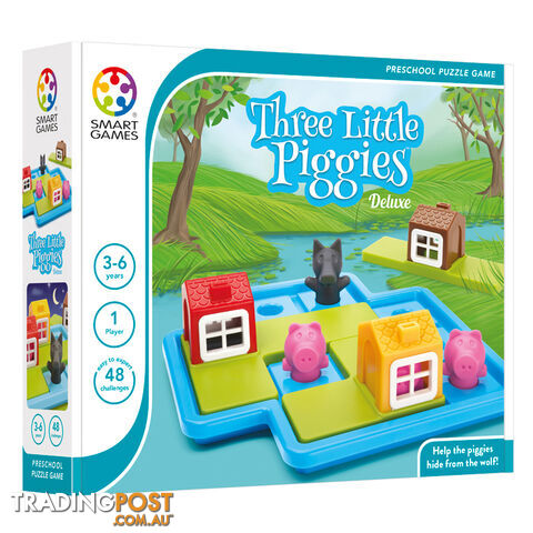 Smart Games Three Little Piggies Deluxe Educational Game - Smart Games - Toys Games & Puzzles GTIN/EAN/UPC: 5414301518754