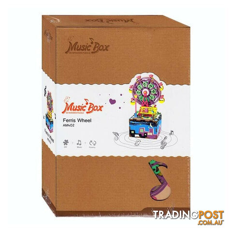 Robotime Ferris Wheel DIY Music Box 3D Puzzle - Robotime - Toys Model Kits GTIN/EAN/UPC: 6946785108767