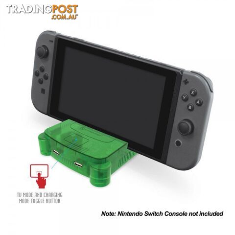 Hyperkin RetroN S64 Lime Green Dock for Switch - Hyperkin - Switch Accessory GTIN/EAN/UPC: 810007710396 - photo 3 of 4