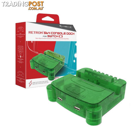 Hyperkin RetroN S64 Lime Green Dock for Switch - Hyperkin - Switch Accessory GTIN/EAN/UPC: 810007710396