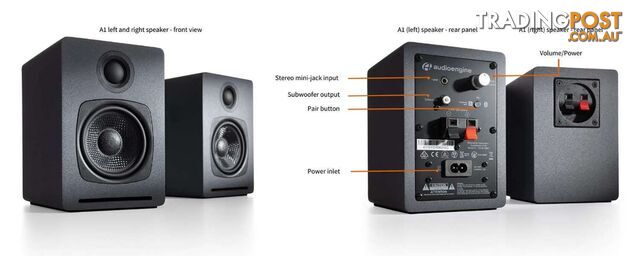 Audioengine A1 Wireless Speaker System - Audioengine - PC Accessory GTIN/EAN/UPC: 852225007285 - photo 3 of 6