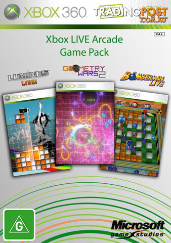 Xbox Live Arcade Game Pack [Pre-Owned] (Xbox 360) - Microsoft Studios XXB3ARCADE - P/O Xbox 360 Software