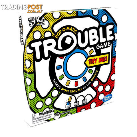 Trouble Pop-O-Matic Board Game - Hasbro Gaming - Tabletop Board Game...