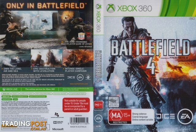 Battlefield 4 [Pre-Owned] (Xbox 360) - Electronic Arts - P/O Xbox 360 Software GTIN/EAN/UPC: 5030932111135 - photo 2 of 7