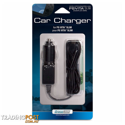 dreamGEAR Car Charger for PS Vita Slim - dreamGEAR - PS Vita Accessory GTIN/EAN/UPC: 845620033515