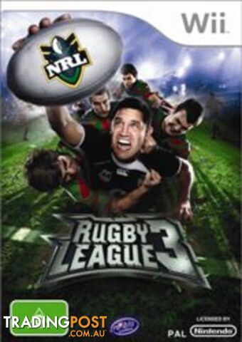 NRL Rugby League 3 [Pre-Owned] (Wii) - Tru Blu Entertainment - P/O Wii Software...