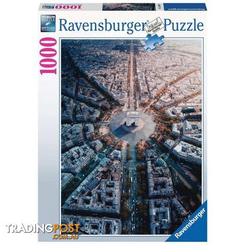 Ravensburger Paris From Above 1000 Piece Jigsaw Puzzle - Ravensburger - Tabletop Jigsaw Puzzle GTIN/EAN/UPC: 4005556159901