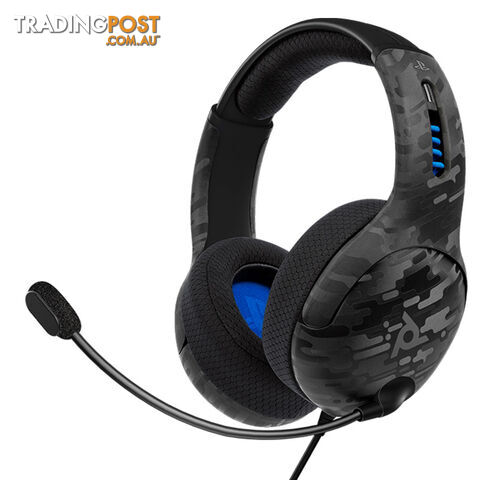 PDP Gaming LVL 50 Stereo Wired Gaming Headset For PS4 & PC (Black Camo) - PDP - PS4 Accessory GTIN/EAN/UPC: 708056065843 - photo 2 of 6