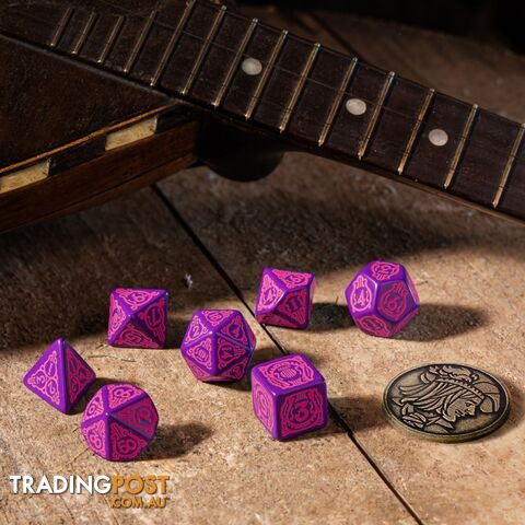 Q Workshop The Witcher Dandelion the Conqueror of Hearts Dice Set - Q Workshop - Tabletop Accessory GTIN/EAN/UPC: 5907699496129 - photo 3 of 3