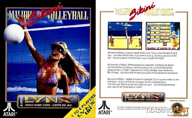 Malibu Bikini Volleyball (Atari Lynx) - Atari - Retro Lynx Software GTIN/EAN/UPC: 077000400017 - photo 2 of 2