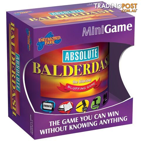 Absolute Balderdash Mini Game Board Game - Drumond Park 1000 - Tabletop Board Game GTIN/EAN/UPC: 5019150001008