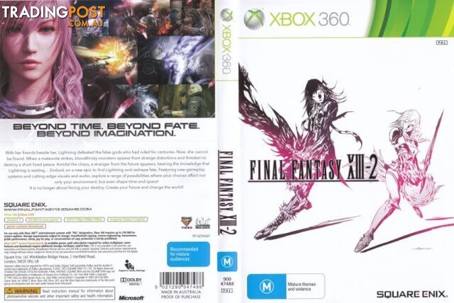 Final Fantasy XIII-2 [Pre-Owned] (Xbox 360) - Square Enix - P/O Xbox 360 Software GTIN/EAN/UPC: 5021290047488 - photo 2 of 6