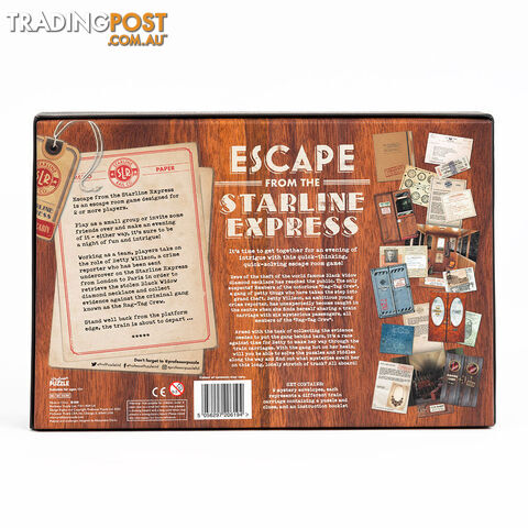 Escape from the Starline Express Puzzle Game - Professor Puzzle - Tabletop Board Game GTIN/EAN/UPC: 5056297206194 - photo 3 of 3