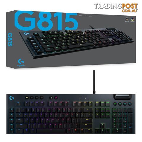 Logitech G815 Lightsync RGB GL Tactile Mechanical Gaming Keyboard - Logitech - PC Accessory GTIN/EAN/UPC: 097855149077