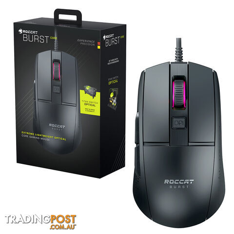 Roccat Burst Core Extreme Lightweight Optical Core Gaming Mouse (Black) - Roccat - PC Accessory GTIN/EAN/UPC: 731855507504