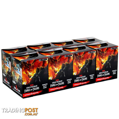 Dungeons & Dragons Icons of the Realms: Fangs and Talons Pre-Painted Plastic Figures Booster Box - WizKids - Tabletop Role Playing Game GTIN/EAN/UPC: 634482960004