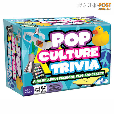 Pop Culture Trivia Card Game - Outset - Tabletop Card Game GTIN/EAN/UPC: 625012133524