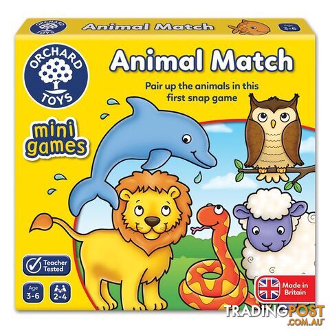 Animal Match Card Game - Orchard Toys - Tabletop Card Game GTIN/EAN/UPC: 5011863102560