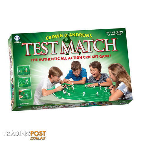 Test Match Cricket Board Game - Crown & Andrews - Tabletop Board Game...