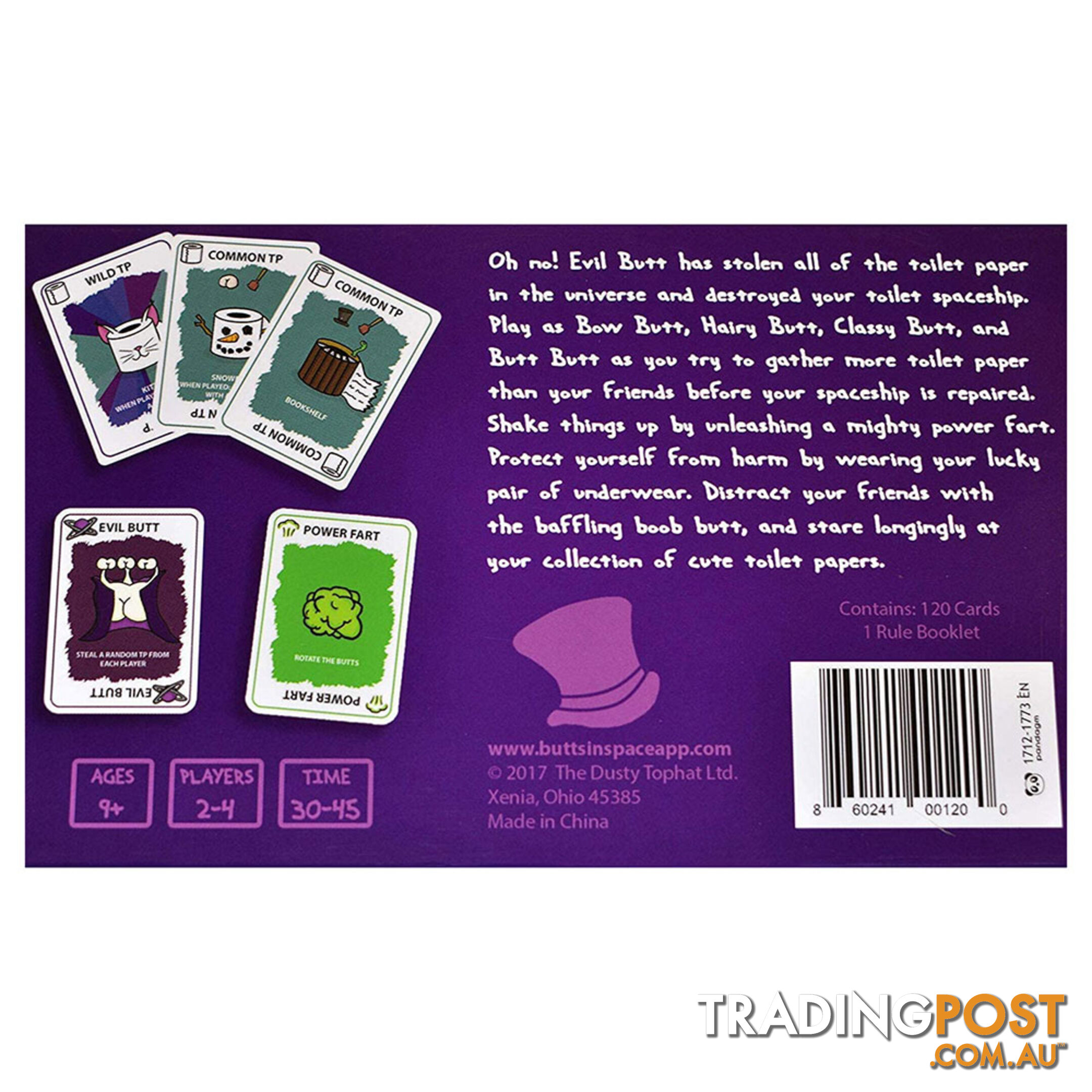 Butts in Space Card Game - The Dusty Tophat Ltd - Tabletop Card Game GTIN/EAN/UPC: 860241001200