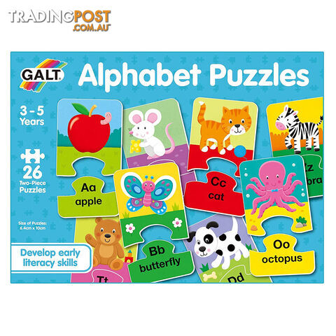 Galt Alphabet Puzzles 26 x 2 Piece Jigsaw Puzzle - James Galt & Co. Ltd. - Toys Games & Puzzles GTIN/EAN/UPC: 5011979526533