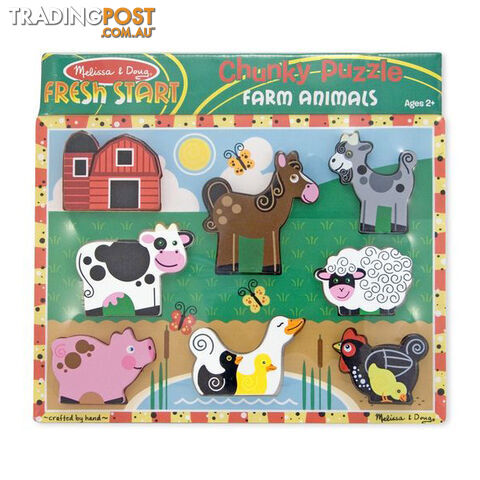 Melissa & Doug Farm 8 Piece Chunky Jigsaw Puzzle - Melissa & Doug - Toys Games & Puzzles GTIN/EAN/UPC: 000772037235