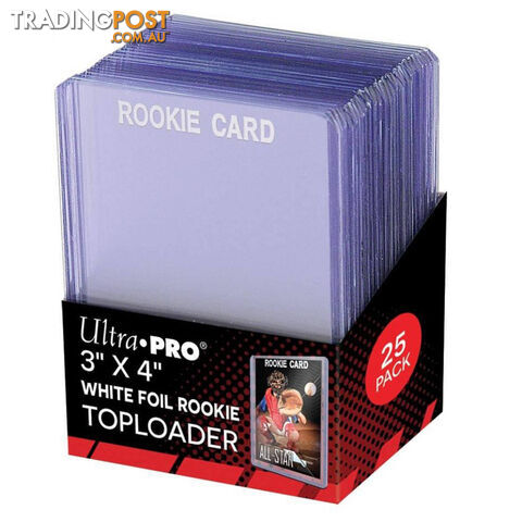 Ultra Pro 3 x 4 35PT White Foil Toploaders 25 Pack - Ultra Pro - Tabletop Trading Cards Accessory GTIN/EAN/UPC: 074427813567