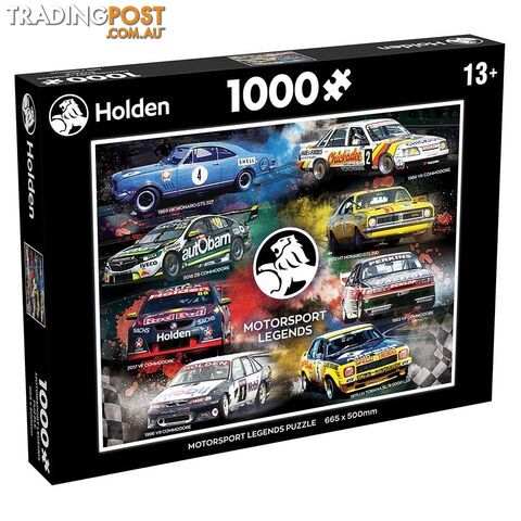 Holden Motorsport Legends 1000 Piece Jigsaw Puzzle - Winning Moves - Tabletop Jigsaw Puzzle GTIN/EAN/UPC: 5053410004712