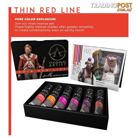 Scale75 Scalecolor Artist Thin Red Line Smooth Acrylic Paint Set for Miniatures - Scale75 - Tabletop Miniatures GTIN/EAN/UPC: 7426974773994 - photo 2 of 3