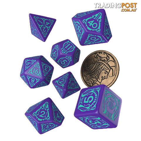 Q Workshop The Witcher Dandelion Half a Century of Poetry Dice Set - Q Workshop - Tabletop Accessory GTIN/EAN/UPC: 5907699496112