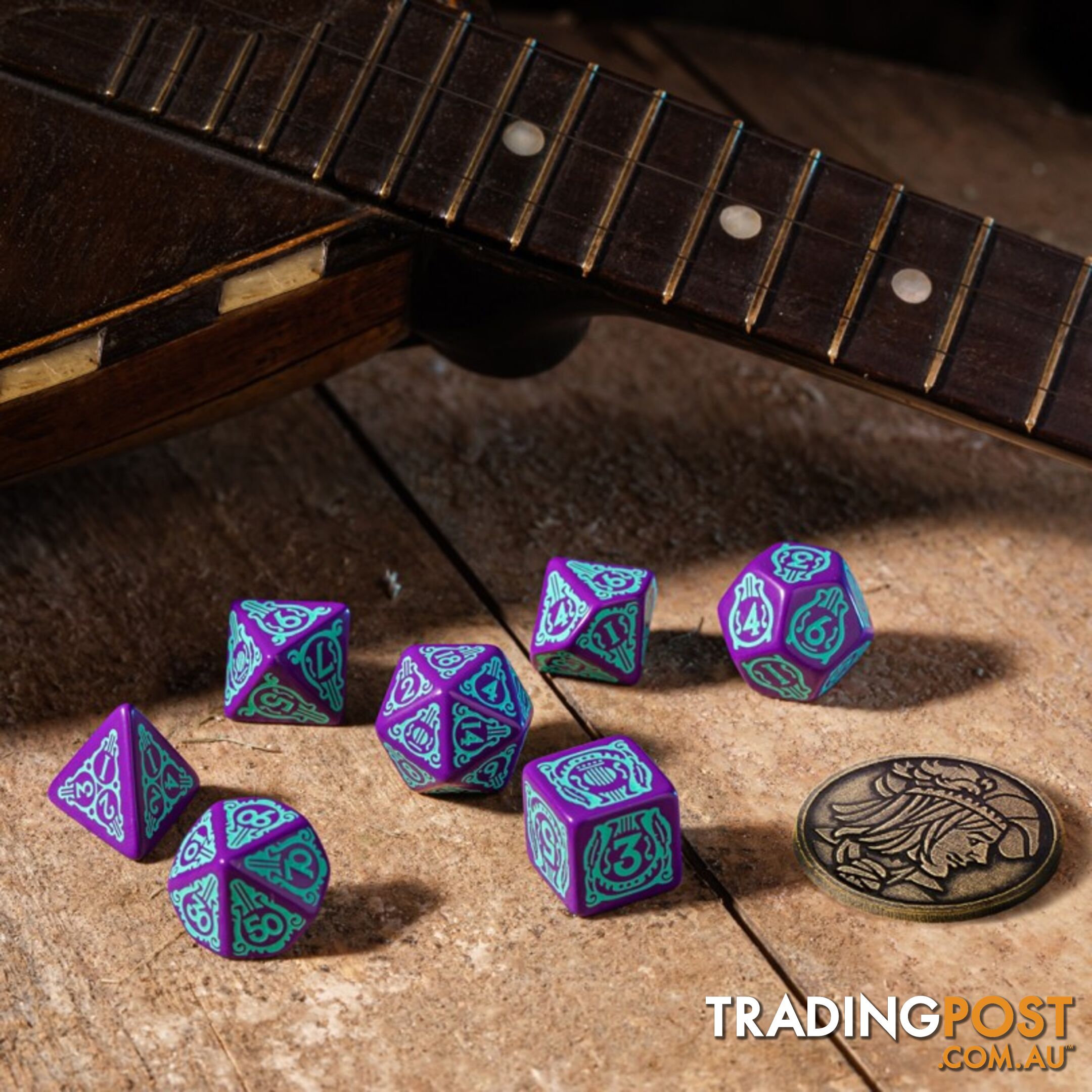 Q Workshop The Witcher Dandelion Half a Century of Poetry Dice Set - Q Workshop - Tabletop Accessory GTIN/EAN/UPC: 5907699496112