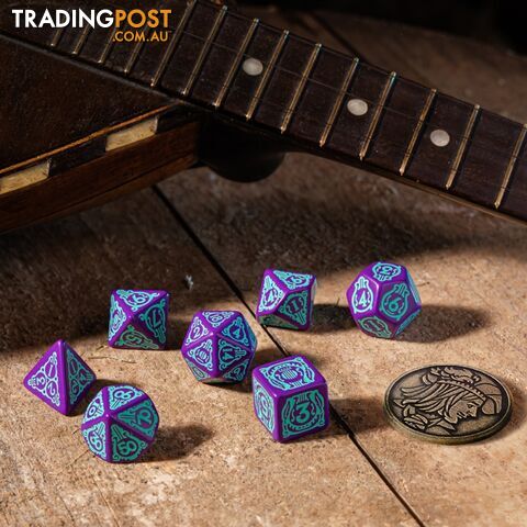 Q Workshop The Witcher Dandelion Half a Century of Poetry Dice Set - Q Workshop - Tabletop Accessory GTIN/EAN/UPC: 5907699496112