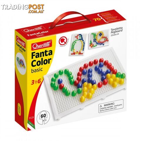 Quercetti FantaColour Basic 60 Piece Toy - Quercetti & C. S.p.A. - Toys Arts & Crafts GTIN/EAN/UPC: 8007905021231