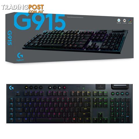Logitech G915 Lightspeed RGB GL Tactile Wireless Mechanical Gaming Keyboard - Logitech - PC Accessory GTIN/EAN/UPC: 097855149114