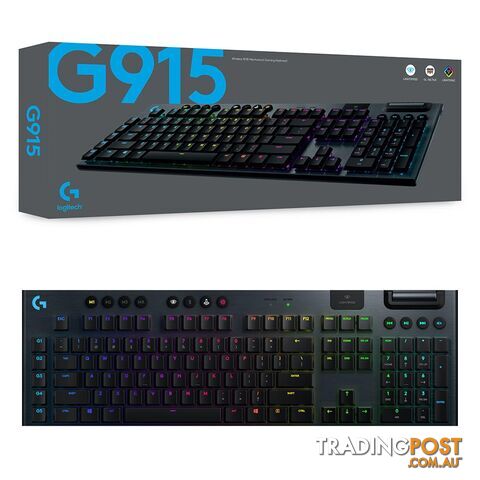 Logitech G915 Lightspeed RGB GL Tactile Wireless Mechanical Gaming Keyboard - Logitech - PC Accessory GTIN/EAN/UPC: 097855149114