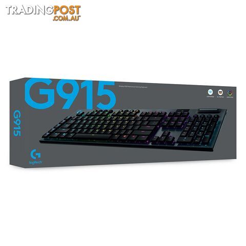Logitech G915 Lightspeed RGB GL Tactile Wireless Mechanical Gaming Keyboard - Logitech - PC Accessory GTIN/EAN/UPC: 097855149114 - photo 5 of 5