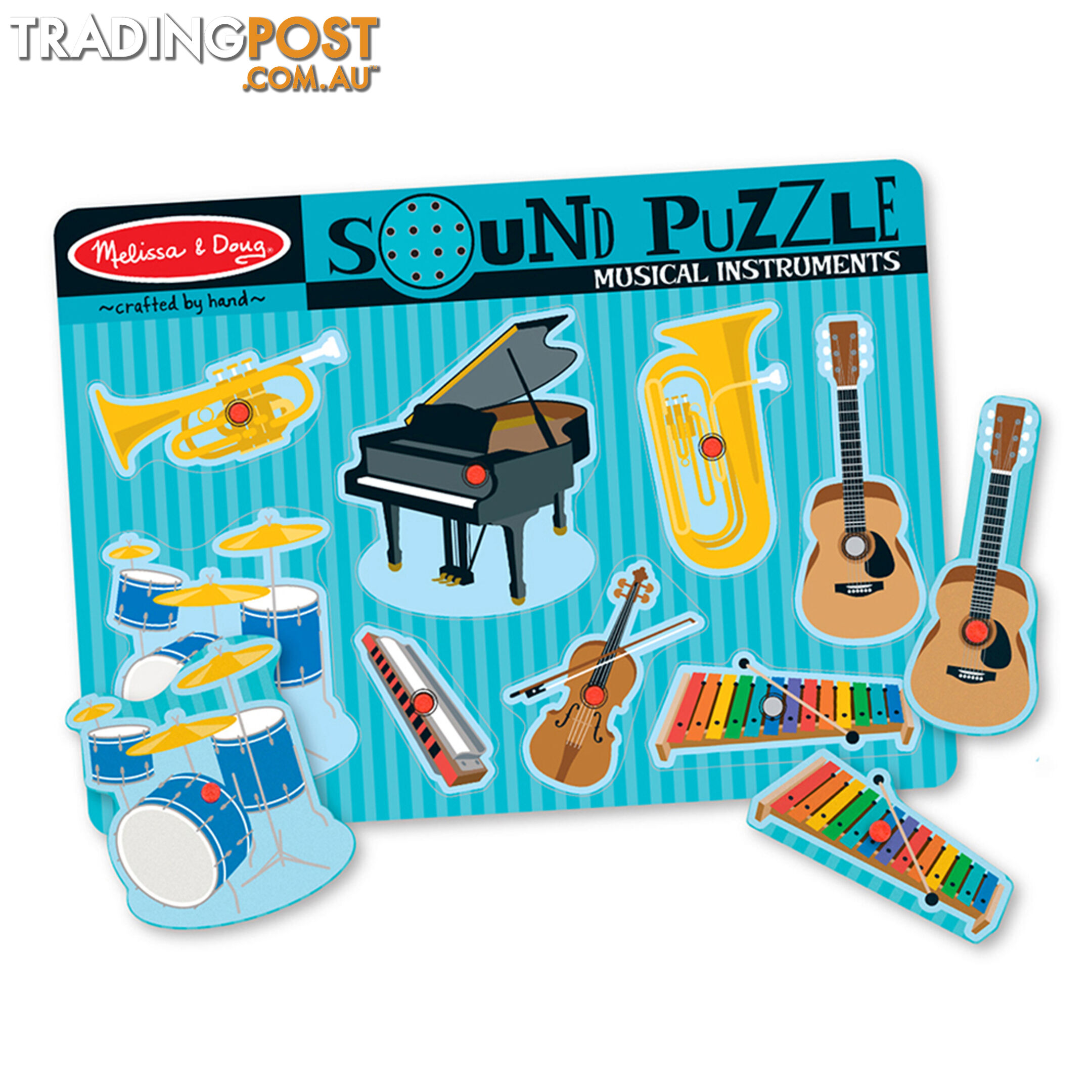 Melissa & Doug Musical Instruments 8 Piece Sound Jigsaw Puzzle - Melissa & Doug - Toys Games & Puzzles GTIN/EAN/UPC: 000772007320