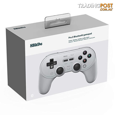 8Bitdo Pro 2 Bluetooth Controller (Grey) - 8Bitdo - Multiplatform GTIN/EAN/UPC: 6922621501725