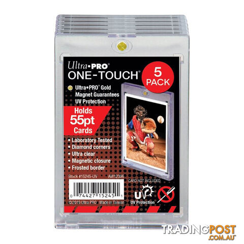 Ultra Pro One-Touch 55PT Magnetic Closure 5 Pack - Ultra Pro - Tabletop Trading Cards Accessory GTIN/EAN/UPC: 074427152451