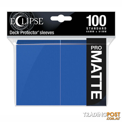 Ultra Pro Eclipse Matte Deck Protectors 100 Pack (Pacific Blue) - Ultra Pro - Tabletop Trading Cards Accessory GTIN/EAN/UPC: 074427156145