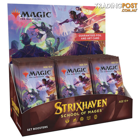 Magic the Gathering: Strixhaven School of Mages Set Booster Box - Wizards of the Coast - Tabletop Trading Cards GTIN/EAN/UPC: 630509975679