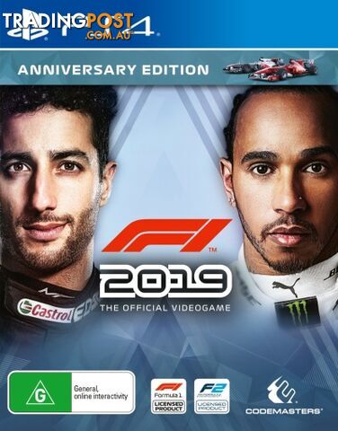 F1 2019 Anniversary Edition [Pre-Owned] (PS4) - Codemasters - P/O PS4 Software GTIN/EAN/UPC: 4020628746643