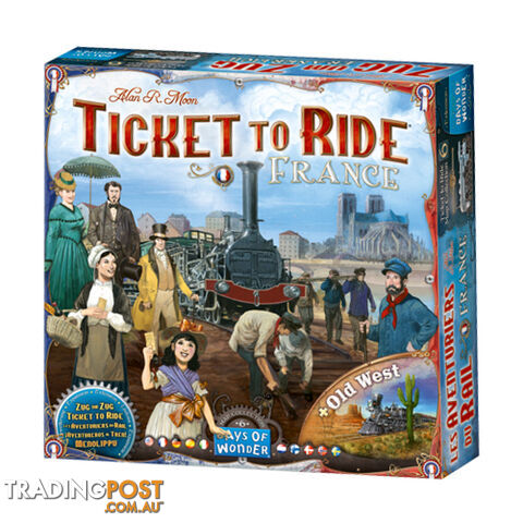 Ticket to Ride: France Expansion Board Game - Days of Wonder - Tabletop Board Game GTIN/EAN/UPC: 824968721285