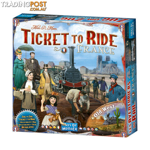 Ticket to Ride: France Expansion Board Game - Days of Wonder - Tabletop Board Game GTIN/EAN/UPC: 824968721285