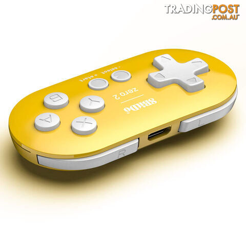 8Bitdo Zero 2 Bluetooth Gamepad (Yellow) - 8Bitdo - Multiplatform GTIN/EAN/UPC: 6922621501114 - photo 4 of 6