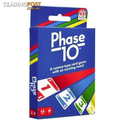 Phase 10 Card Game - Mattel Games W5800 - Tabletop Card Game GTIN/EAN/UPC: 887961437225